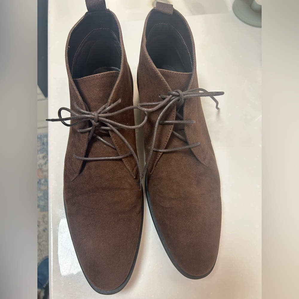 ASOS Designs men’s lace up Desert Chukka boots brown suede size 12 worn once